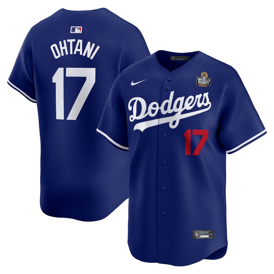 Shohei Ohtani 17 Los Angeles Dodgers 2024 World Series Home Limited Player Men Jersey - Royal