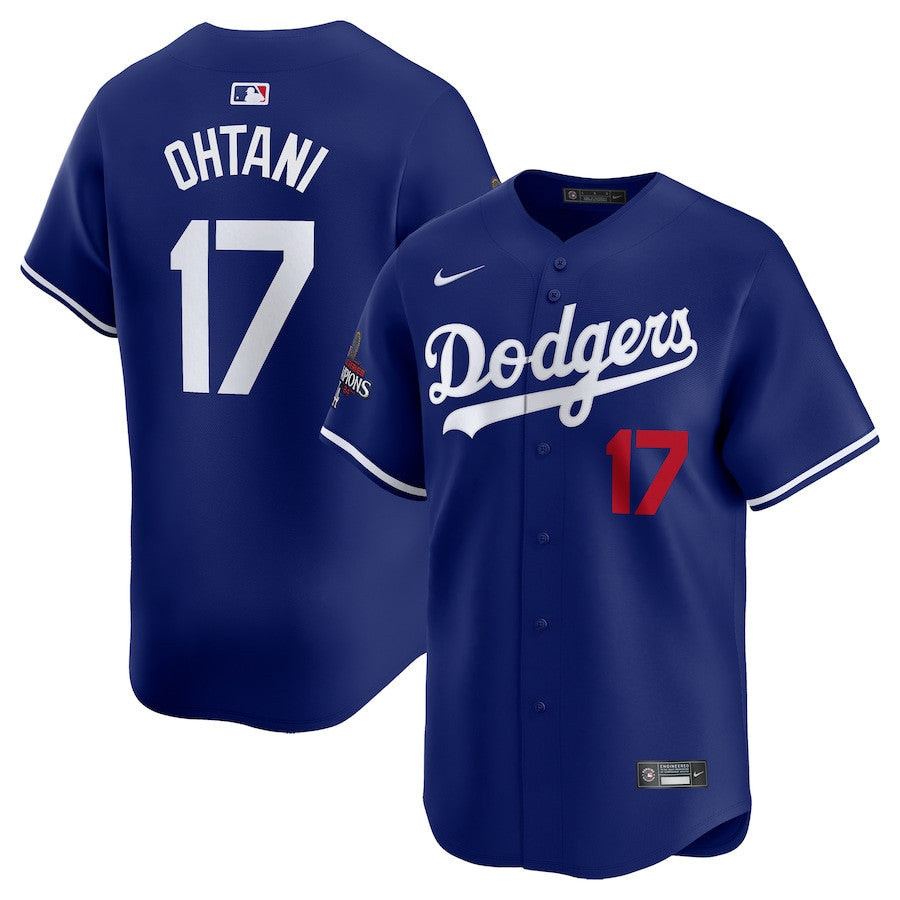Shohei Ohtani 17 Los Angeles Dodgers 2024 World Series Champions Alternate Limited Player Men Jersey - Royal