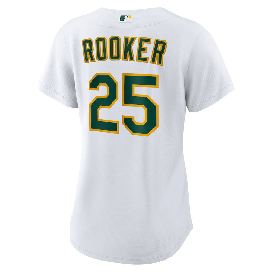 Brent Rooker 25 Oakland Athletics Women's Home Jersey - White