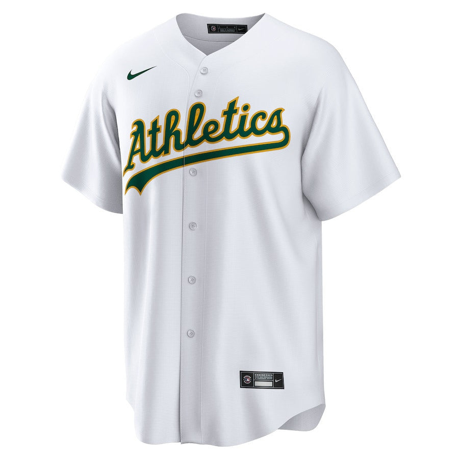 Dany Jiménez 56 Oakland Athletics Home Men Jersey - White