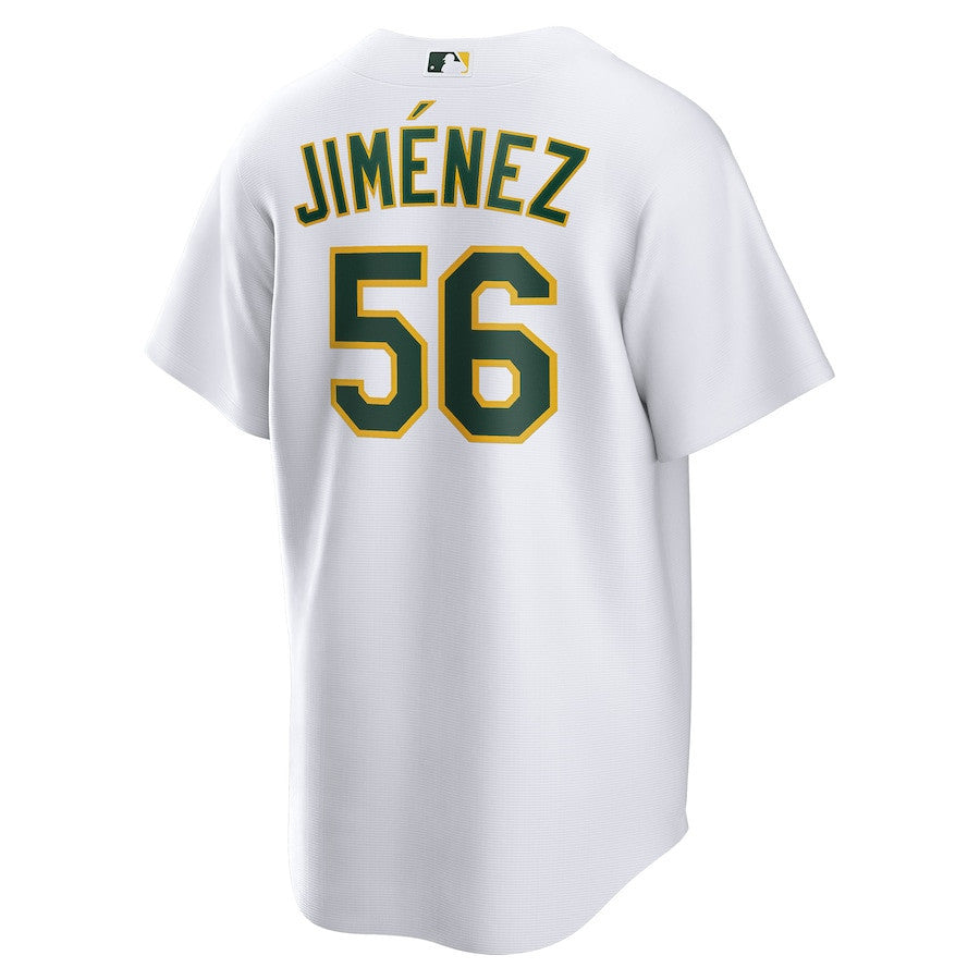 Dany Jiménez 56 Oakland Athletics Home Men Jersey - White