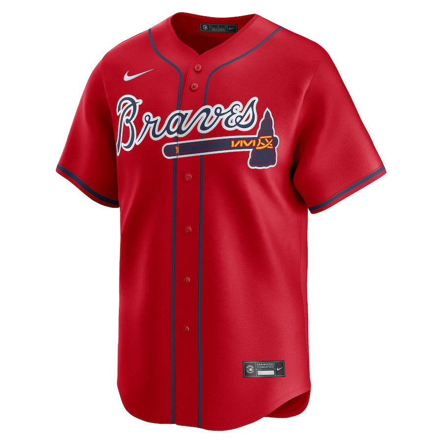 Ronald Acuña Jr. 13 Atlanta Braves Alternate Limited Player Men Jersey - Red