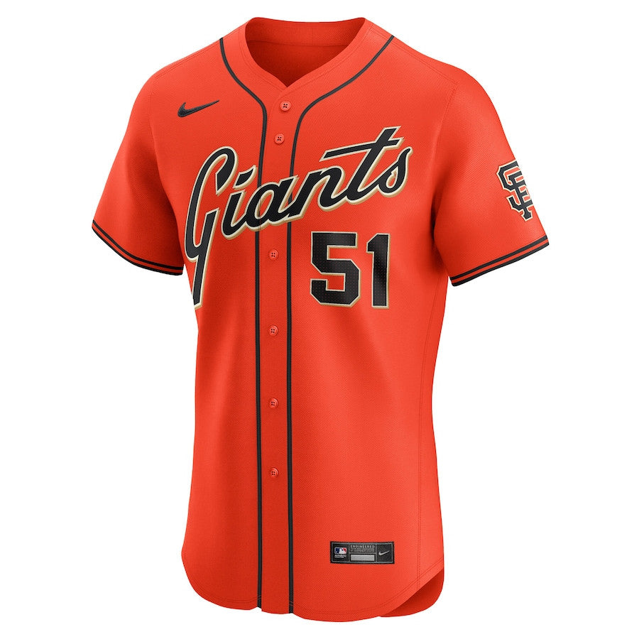 Jung Hoo Lee 51 San Francisco Giants Alternate Elite Men Jersey - Orange