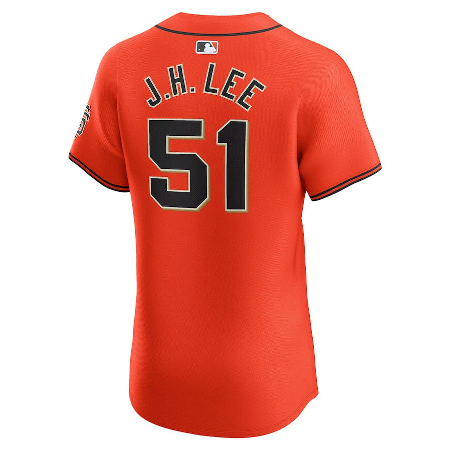 Jung Hoo Lee 51 San Francisco Giants Alternate Elite Men Jersey - Orange