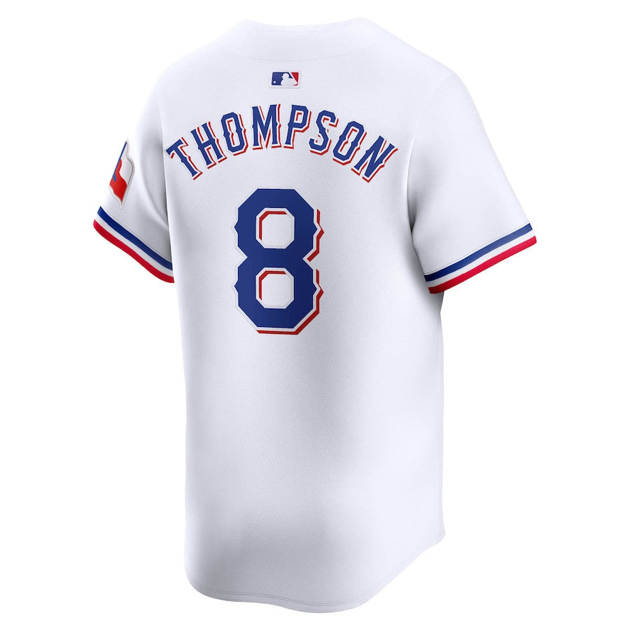 Bubba Thompson 8 Texas Rangers Home Limited Player Men Jersey - White