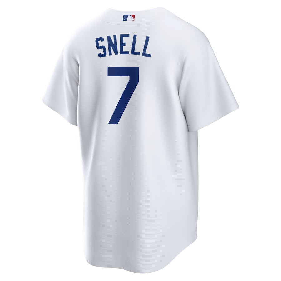Blake Snell 7 Los Angeles Dodgers Home Player Men Jersey - White