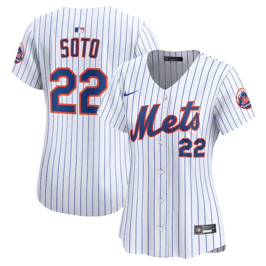 Juan Soto 22 New York Mets Women's Home Limited Player Jersey - White