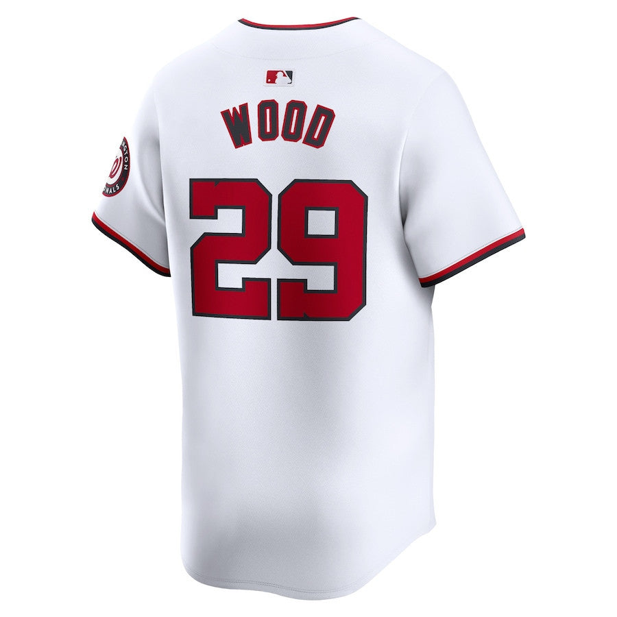 James Wood 29 Washington Nationals Home Limited Player Men Jersey - White