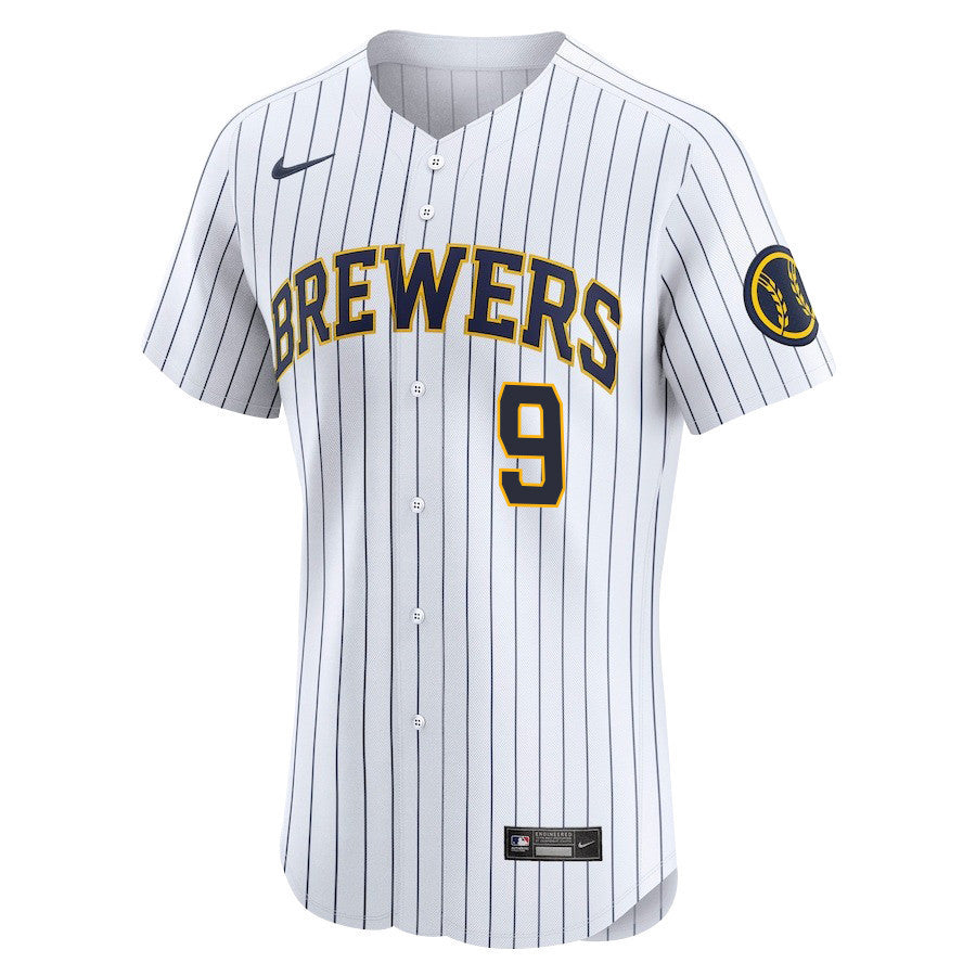 Bob Uecker #9 Milwaukee Brewers Alternate Alternate ELITE Jersey - White