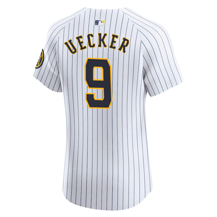 Bob Uecker #9 Milwaukee Brewers Alternate Alternate ELITE Jersey - White