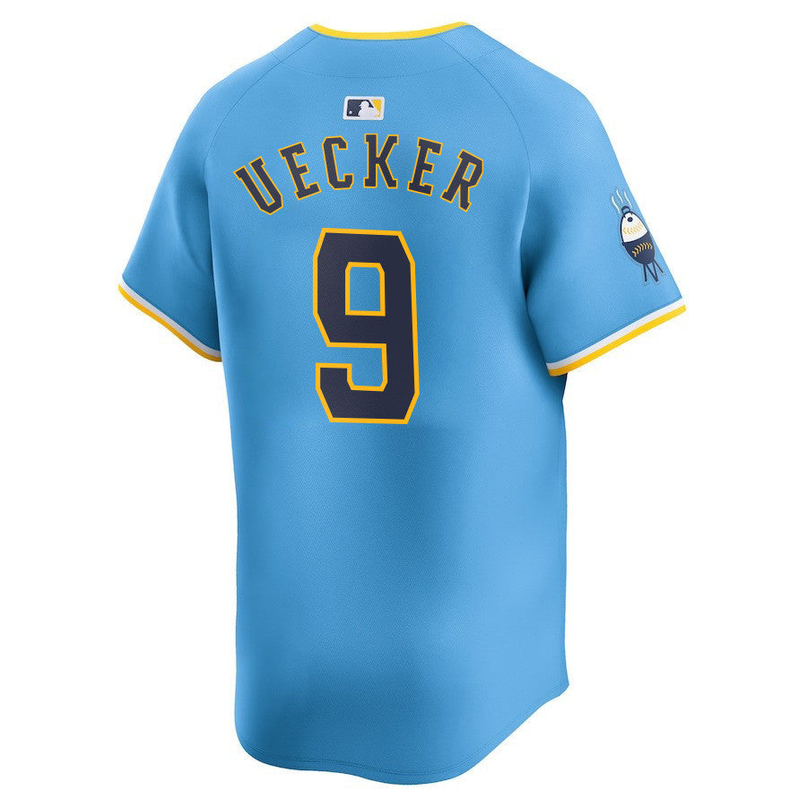 Bob Uecker #9 Milwaukee Brewers City Connect Limited Jersey - Powder Blue