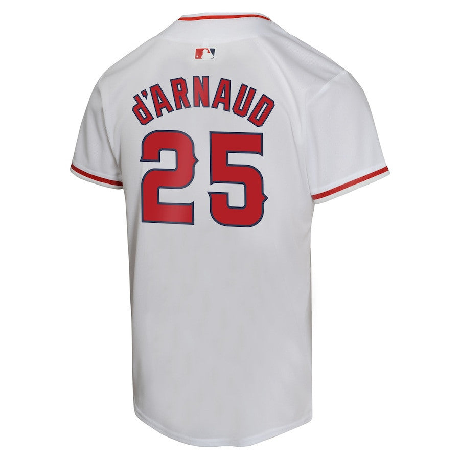Travis d'Arnaud 25 Los Angeles Angels YOUTH Home Game Player Jersey - White