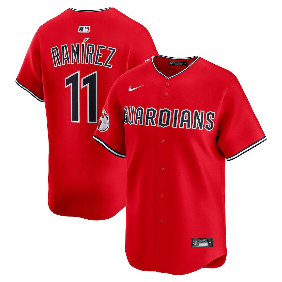 Jose Ramirez 11 Cleveland Guardians Alternate Limited Men Jersey - Red