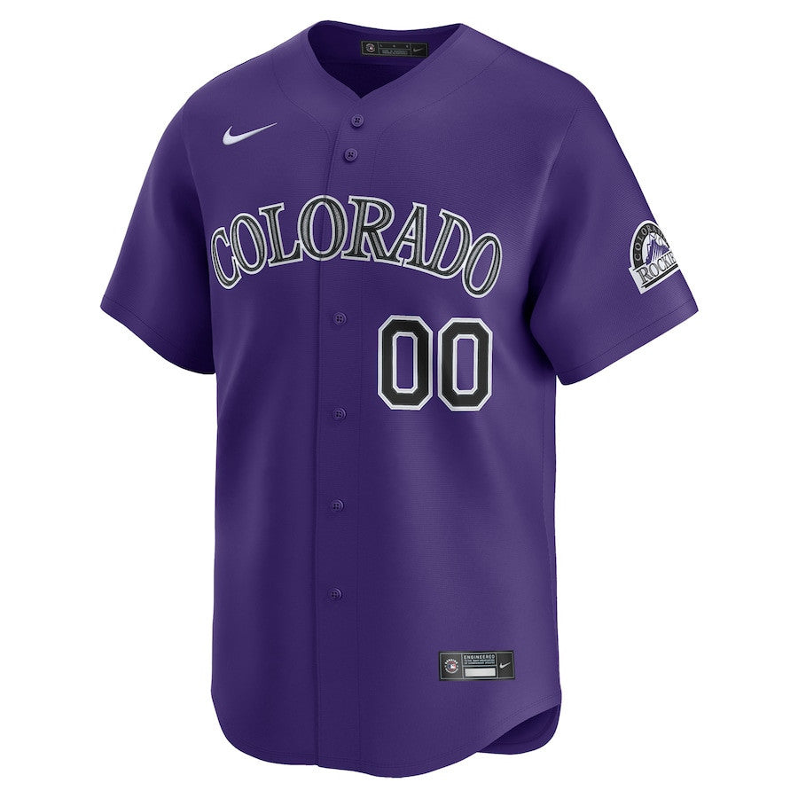 Colorado Rockies Alternate Limited Custom Men Jersey - Purple