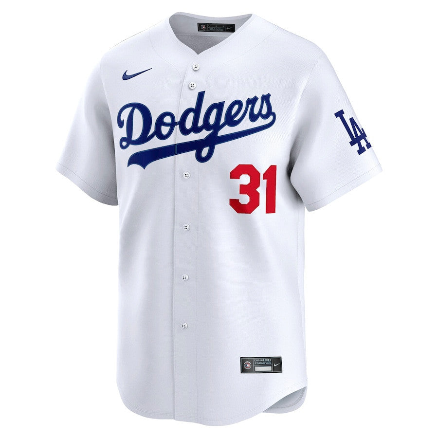 Tyler Glasnow 31 Los Angeles Dodgers Home Limited Player Men Jersey - White