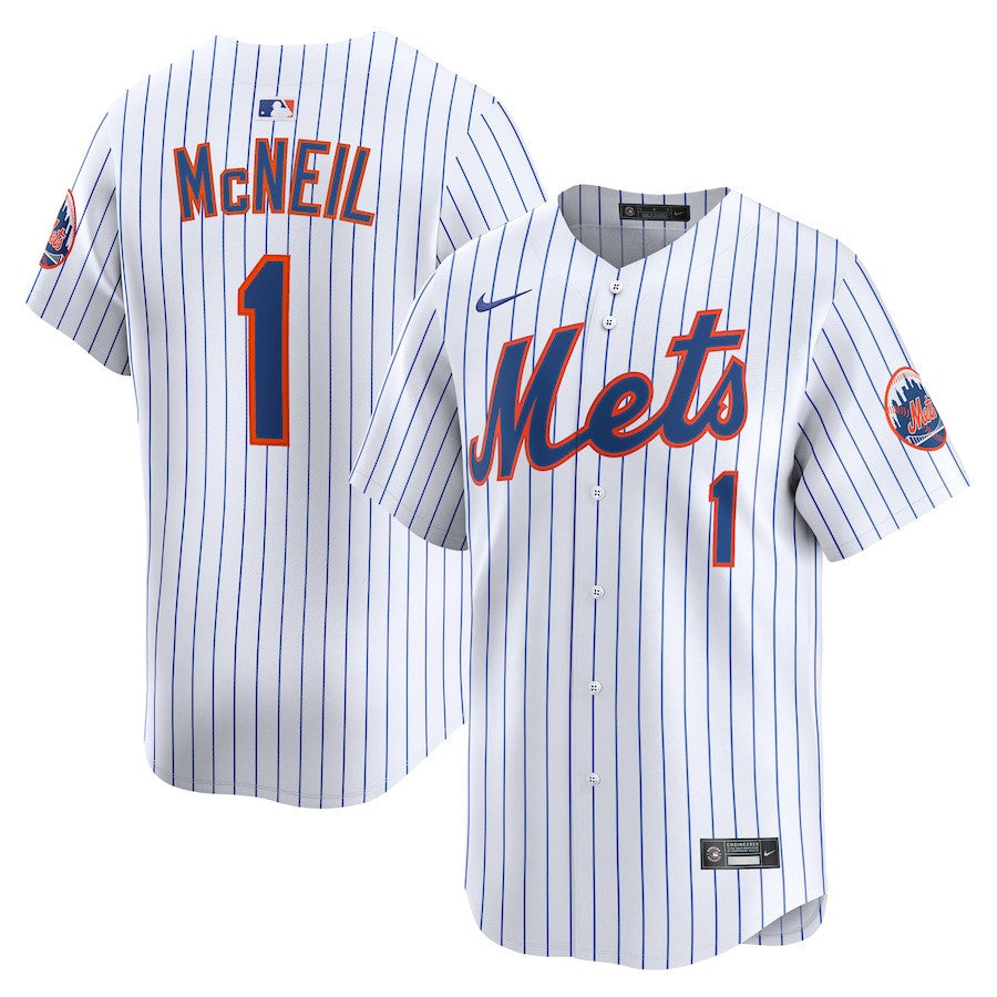 Jeff McNeil 1 New York Mets Alternate Limited Player Men Jersey - White