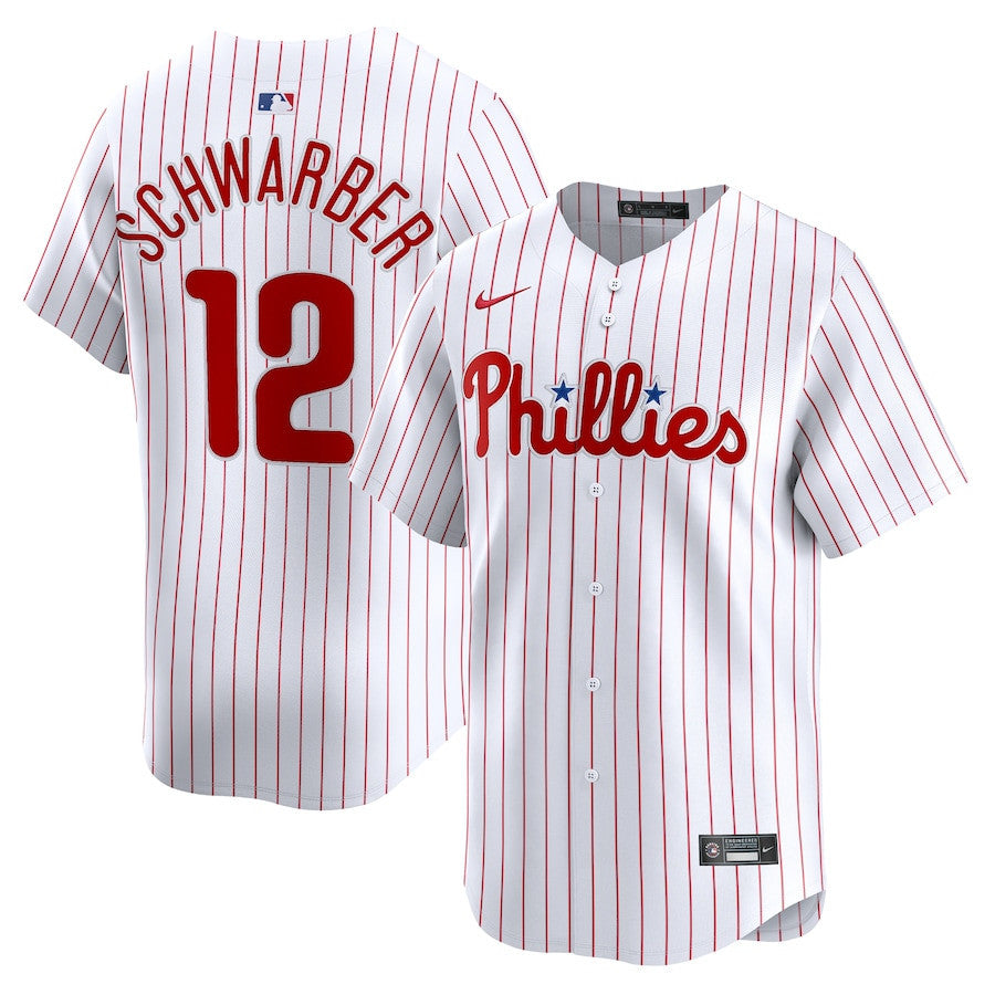 Kyle Schwarber 12 Philadelphia Phillies Home Limited Player Men Jersey - White