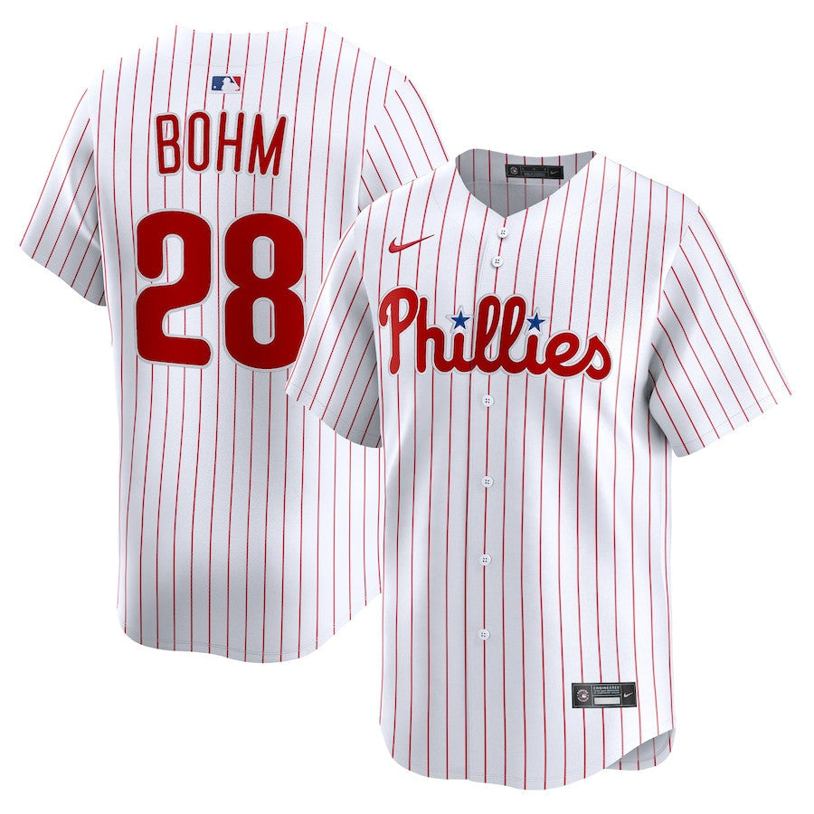Alec Bohm 28 Philadelphia Phillies Home Limited Player Men Jersey - White