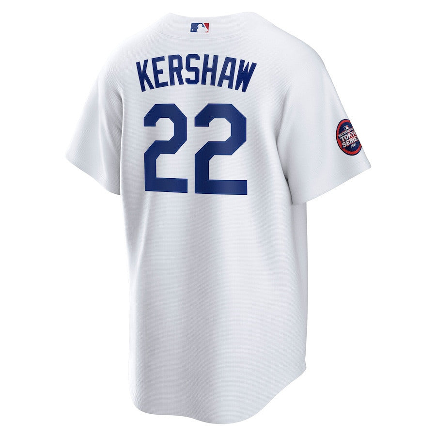 Clayton Kershaw 22 Los Angeles Dodgers 2025 MLB World Tour: Tokyo Series Home Player Men Jersey - White