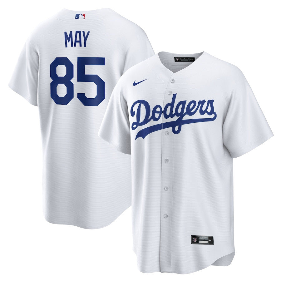 Dustin May 85 Los Angeles Dodgers Home Men Jersey - White
