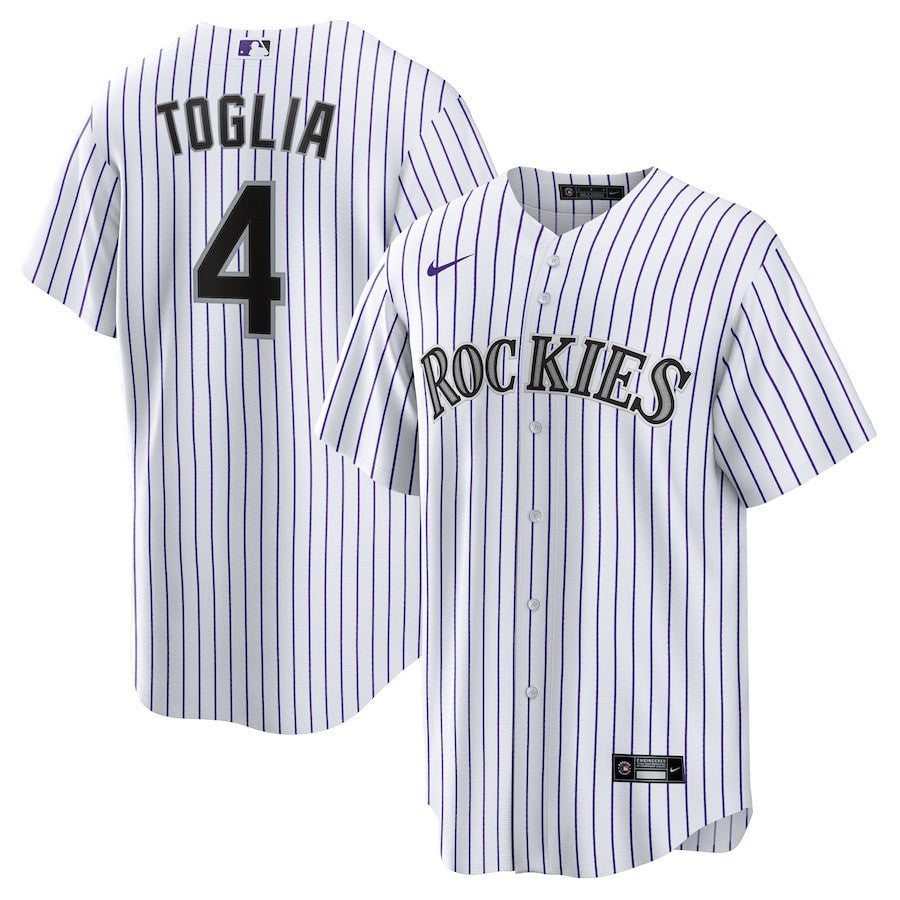 Michael Toglia 4 Colorado Rockies Home Men Jersey - White
