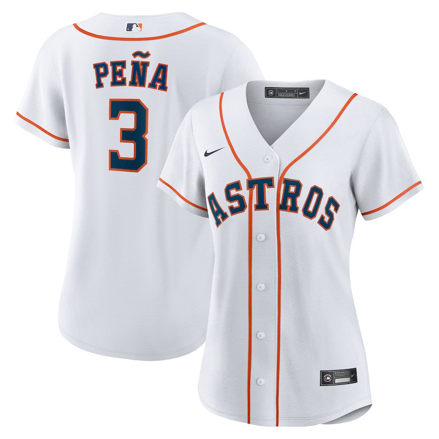 Jeremy Peña 3 Houston Astros Women's Home Jersey - White