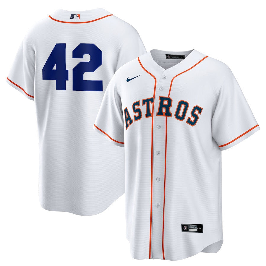 Houston Astros Home 2025 Jackie Robinson Day Men Jersey - White