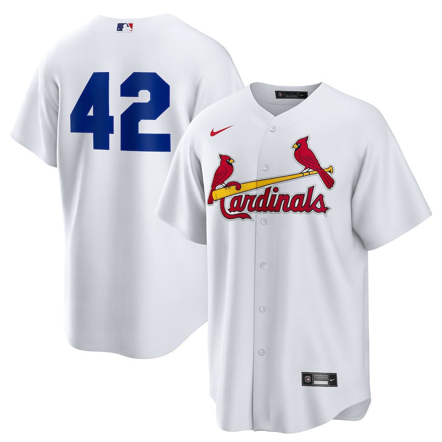 St. Louis Cardinals Home 2025 Jackie Robinson Day Men Jersey - White