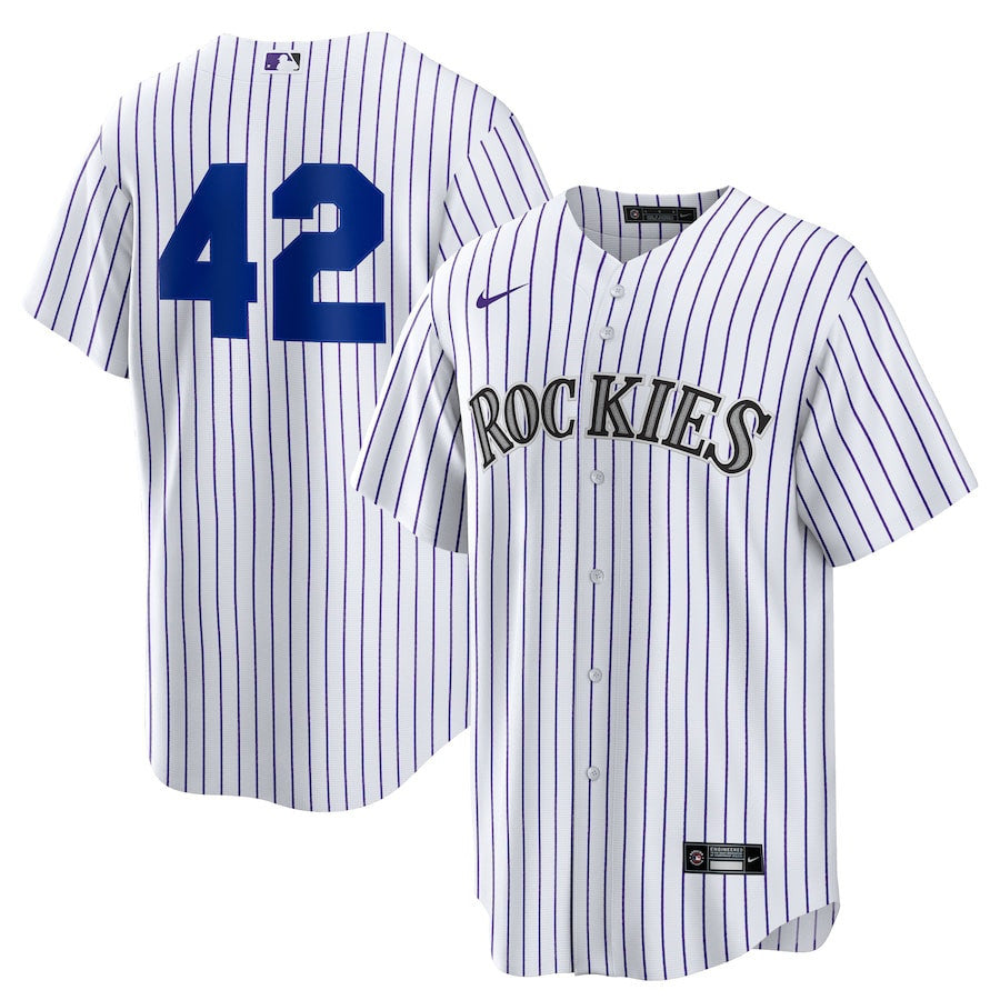 Colorado Rockies Home 2025 Jackie Robinson Day Men Jersey - White