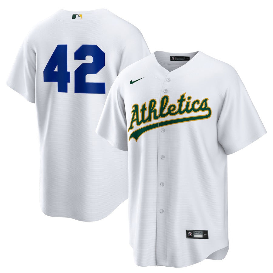 Athletics Home 2025 Jackie Robinson Day Men Jersey - White