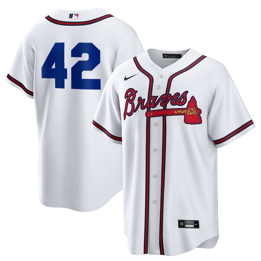 Atlanta Braves Home 2025 Jackie Robinson Day Men Jersey - White