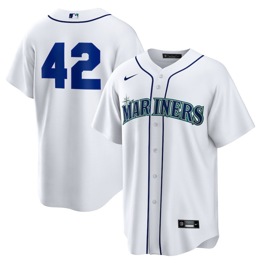 Seattle Mariners Home 2025 Jackie Robinson Day Men Jersey - White