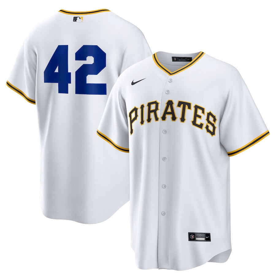 Pittsburgh Pirates Home 2025 Jackie Robinson Day Men Jersey - White