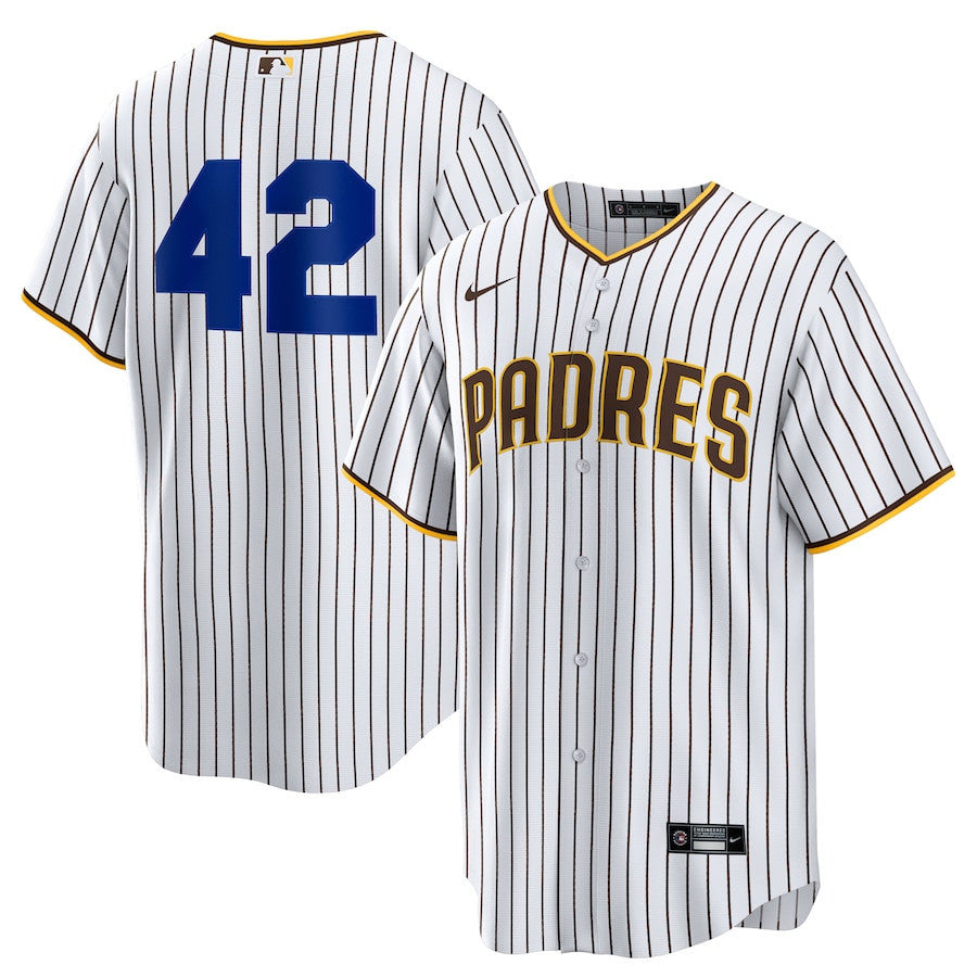 San Diego Padres Home 2025 Jackie Robinson Day Men Jersey - White