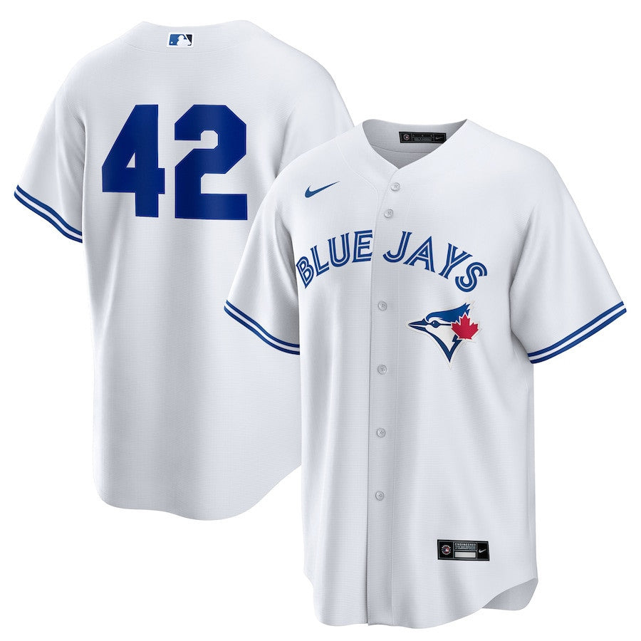 Toronto Blue Jays Home 2025 Jackie Robinson Day Men Jersey - White