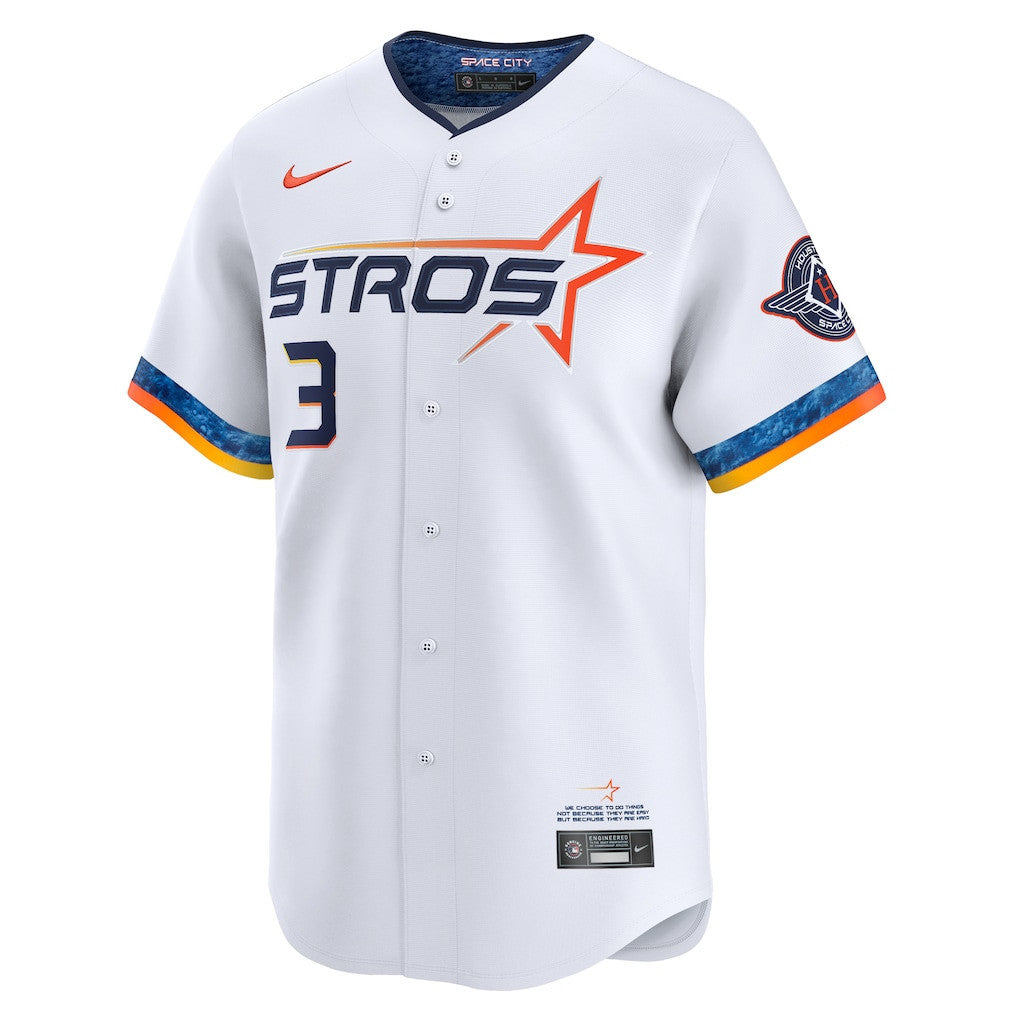 Jeremy Peña 3 Houston Astros 2025 City Connect Limited Player Men Jersey - White