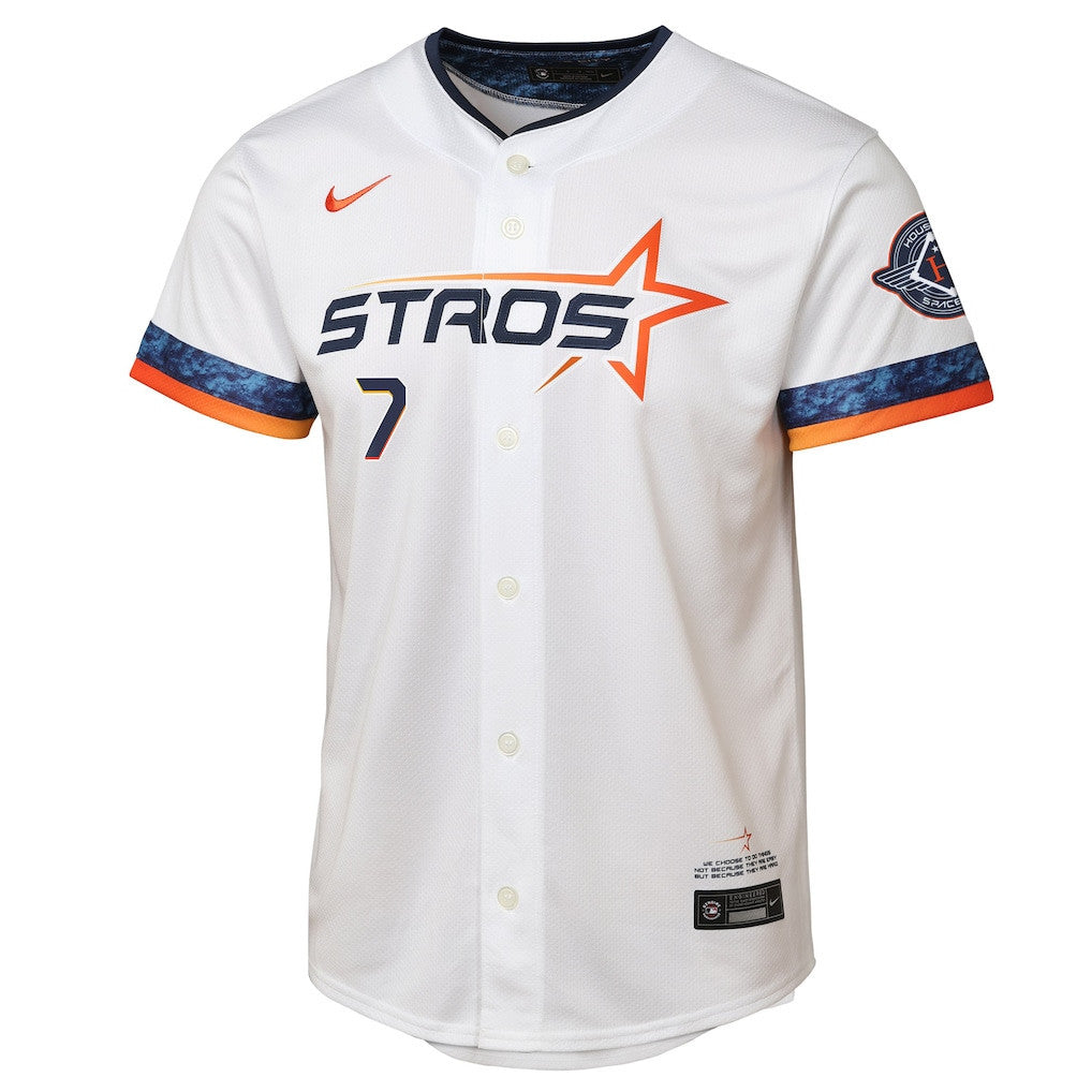 Craig Biggio 7 Houston Astros 2025 City Connect Limited Player YOUTH Jersey - White