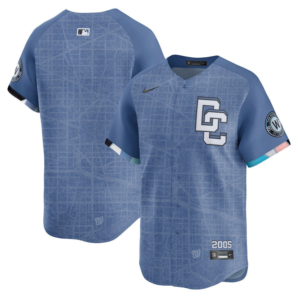 Washington Nationals 2025 City Connect Limited Men Jersey - Blue