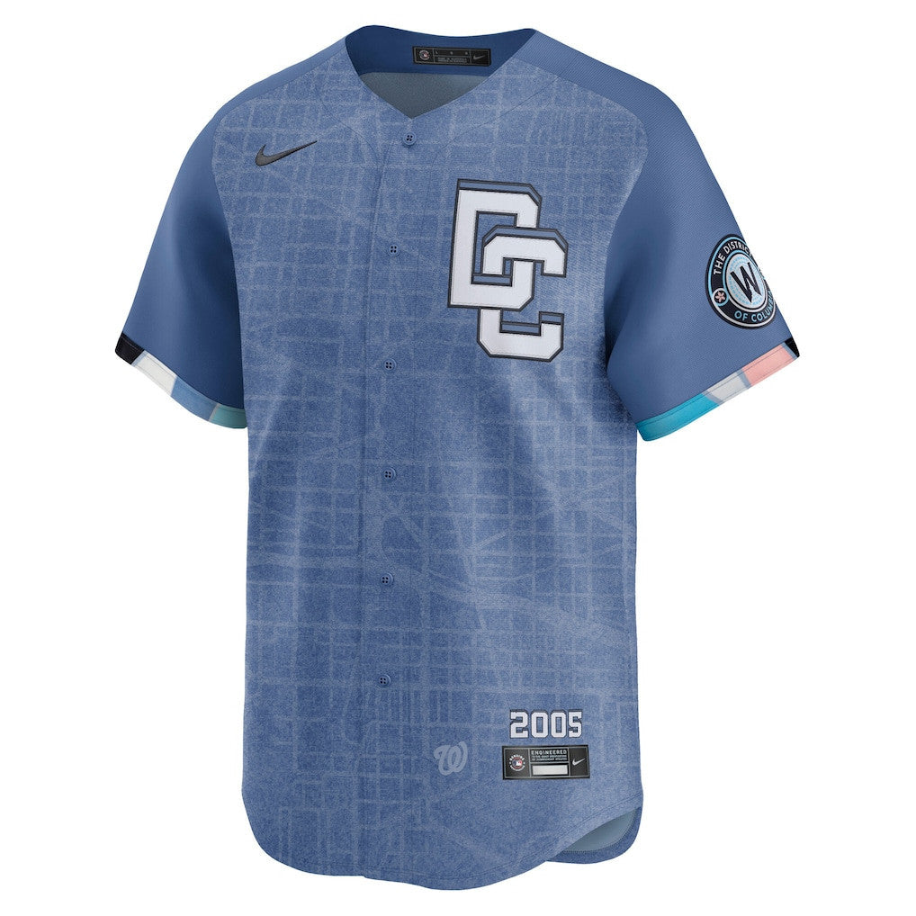 CJ Abrams 5 Washington Nationals 2025 City Connect Limited Men Jersey - Blue