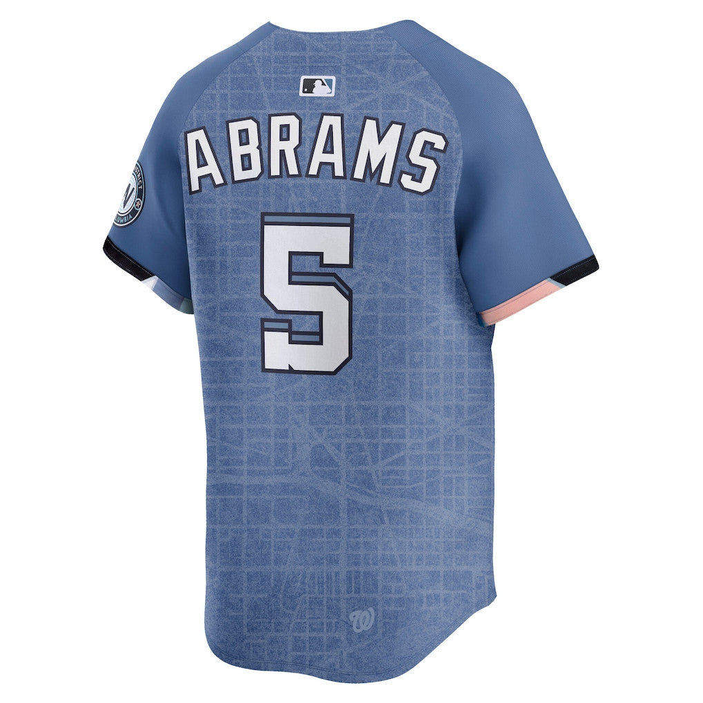 CJ Abrams 5 Washington Nationals 2025 City Connect Limited Men Jersey - Blue