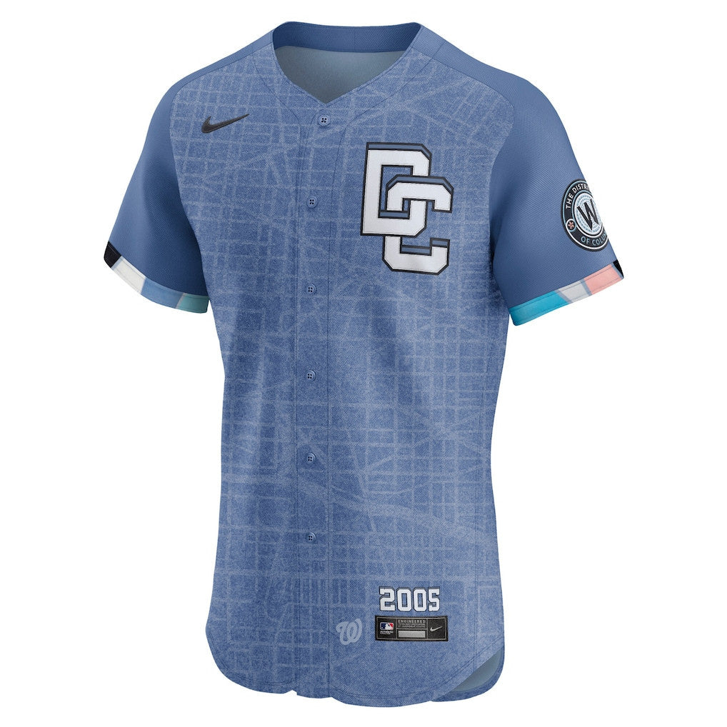 Washington Nationals 2025 City Connect Elite Men Jersey - Blue