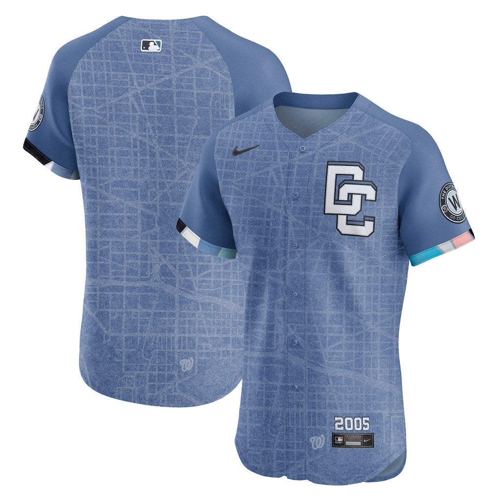 Washington Nationals 2025 City Connect Elite Men Jersey - Blue