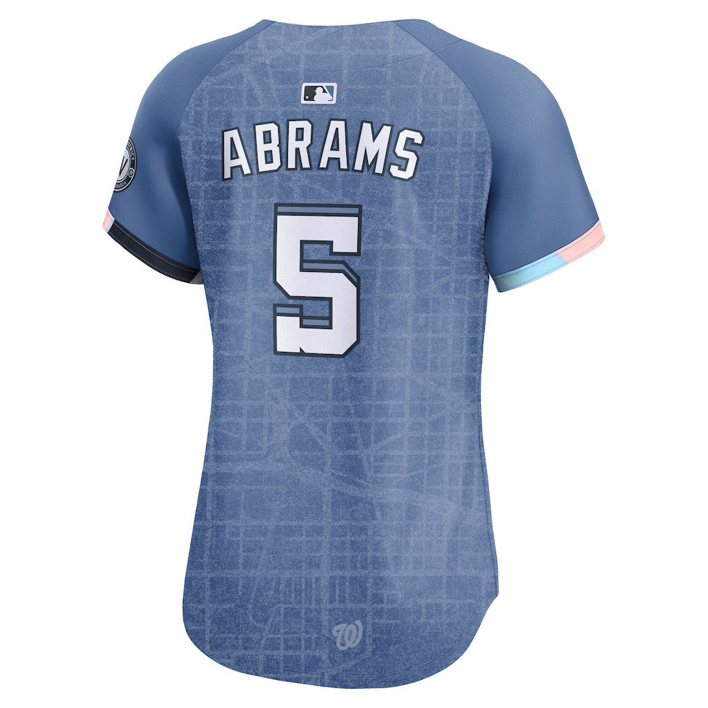 CJ Abrams 5 Washington Nationals Women's 2025 City Connect Limited Jersey - Blue
