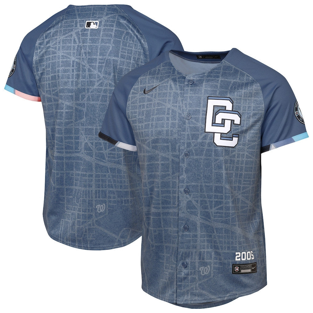 Washington Nationals 2025 City Connect Limited YOUTH Jersey - Blue