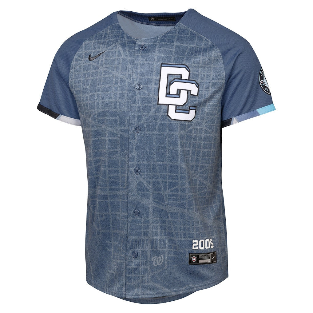 CJ Abrams 5 Washington Nationals 2025 City Connect Limited YOUTH Jersey - Blue