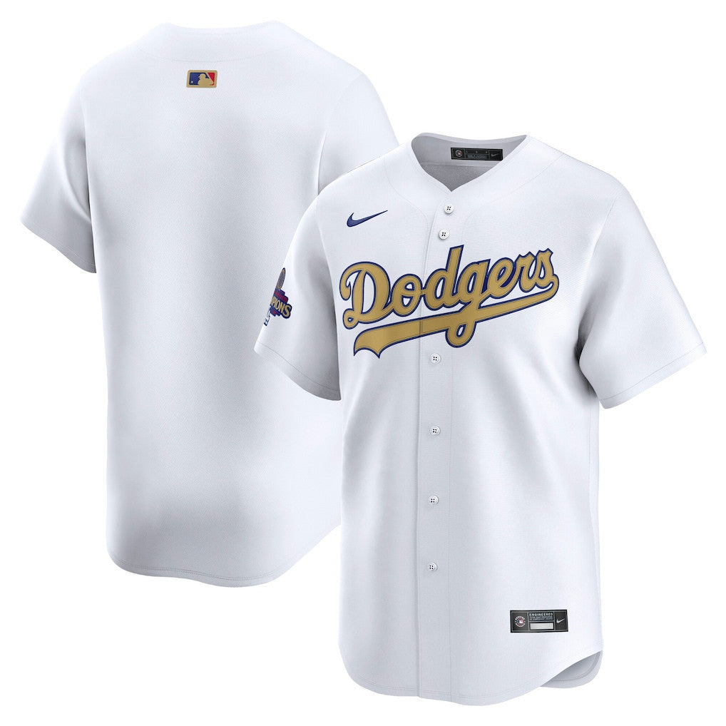 Los Angeles Dodgers 2025 Gold Collection Limited Men Jersey - White