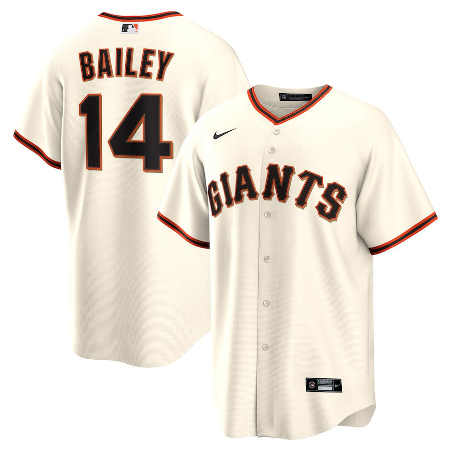 Patrick Bailey 14 San Francisco Giants Home Men Jersey - Cream