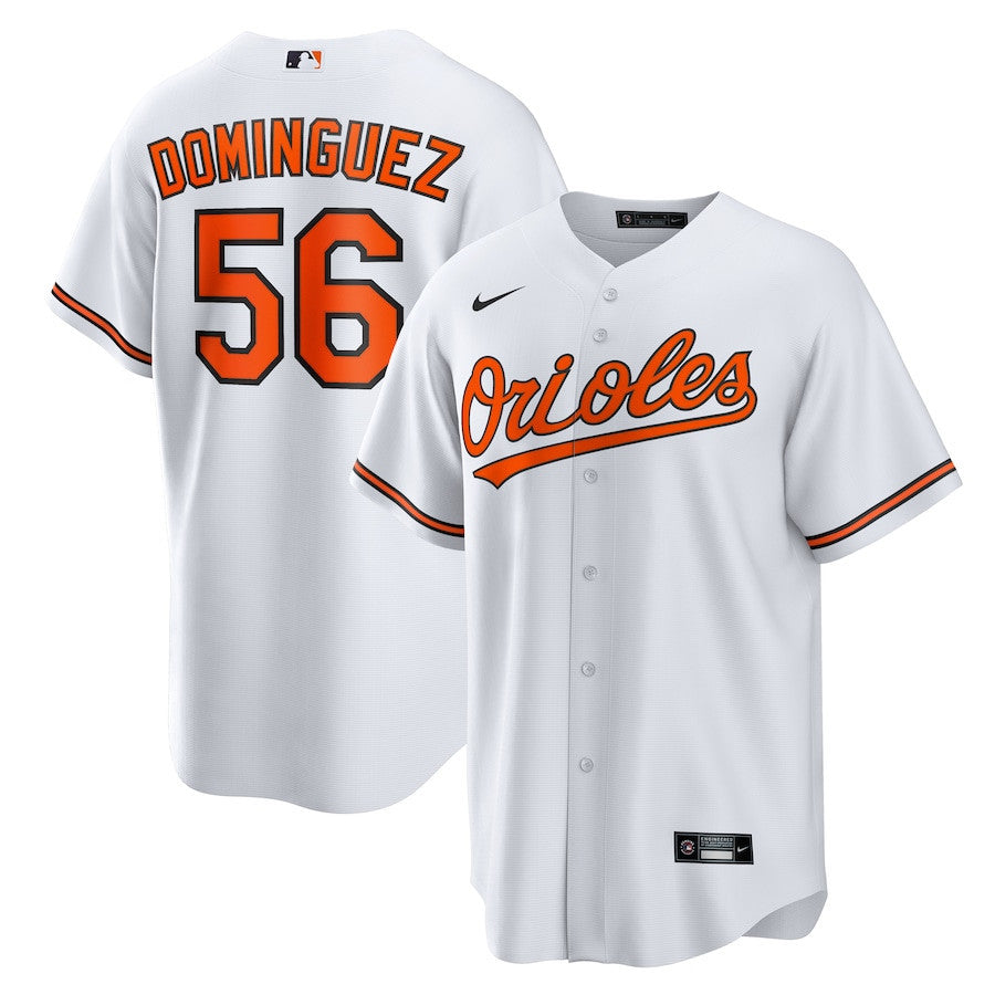 Seranthony Dominguez 56 Baltimore Orioles Home Men Jersey - White