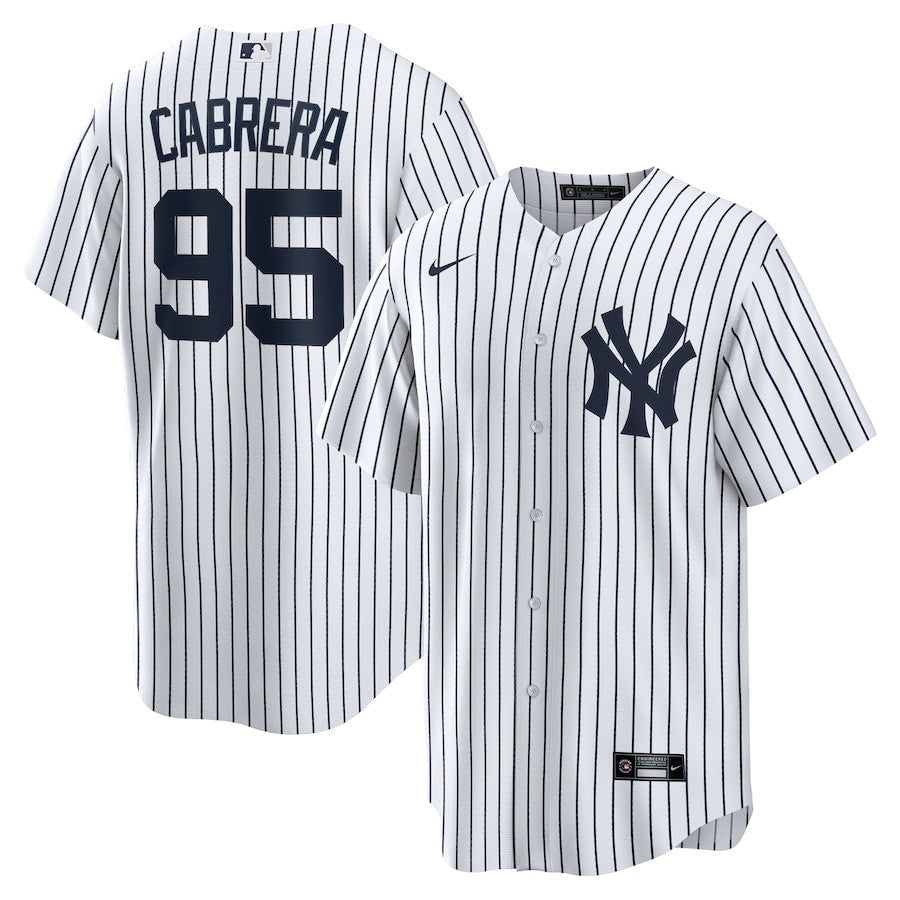Oswaldo Cabrera 95 New York Yankees Home Men Jersey - White