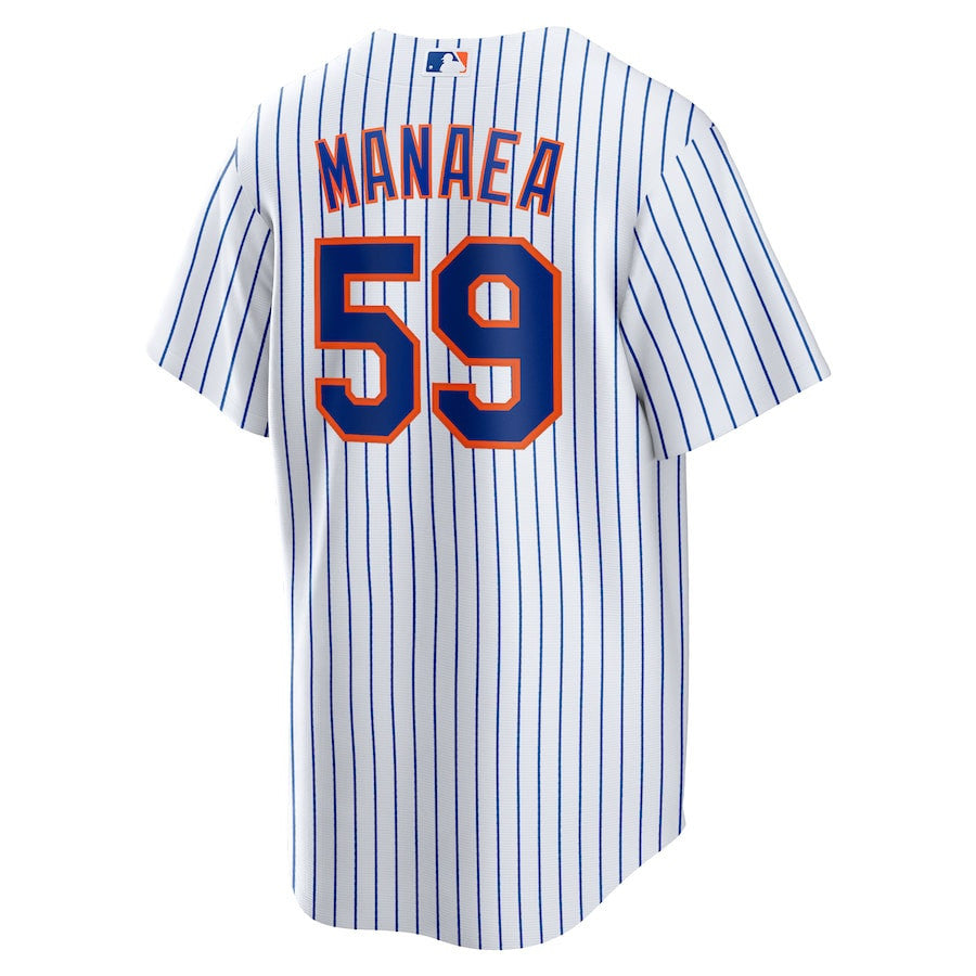 Sean Manaea 59 New York Mets Home Men Jersey - White